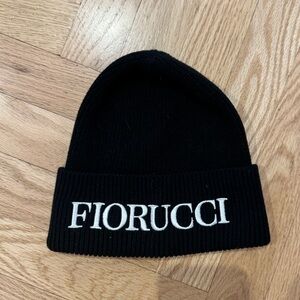 Fiorucci Black Knit Beanie